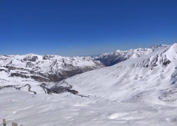 The view of Pas de la Casa in Andorra