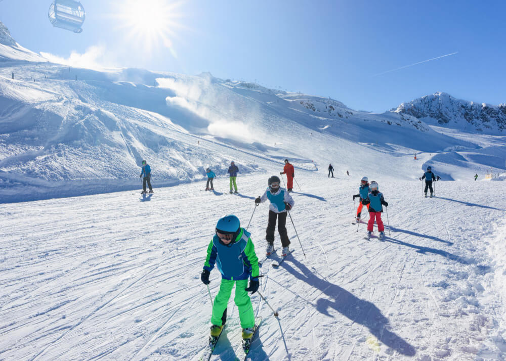 alpe d'huez is one of the most popular destinations for family ski holidays in france