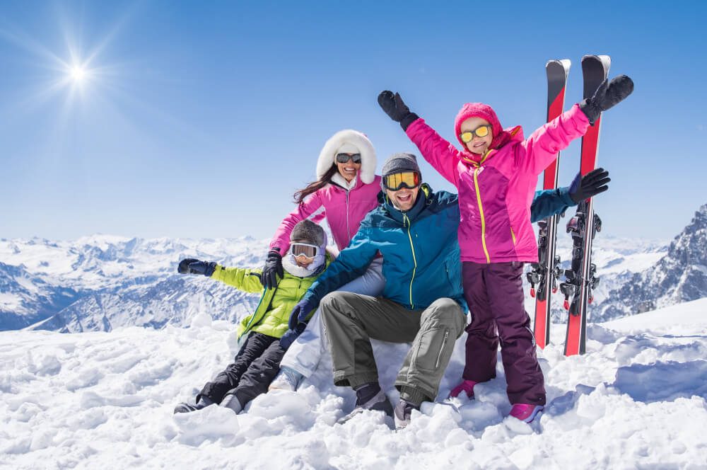 discover budget family ski holidays with ski lessons and lift pass included