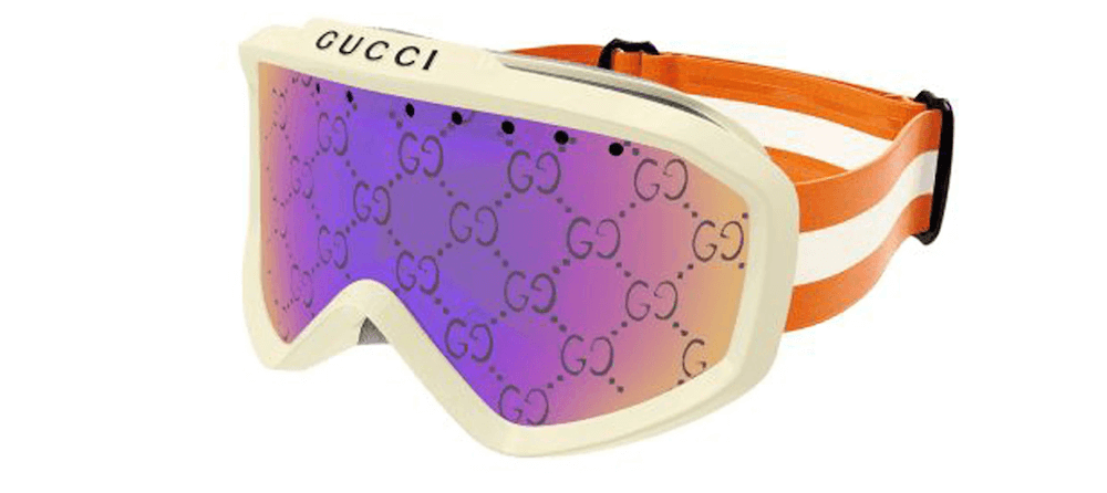 Designer ski goggles from gucci