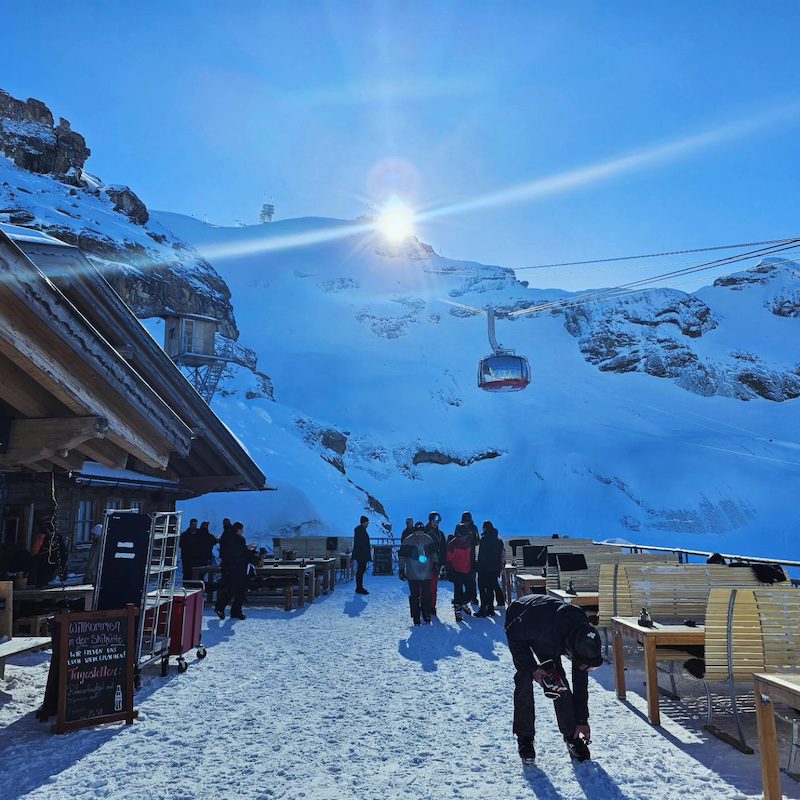 epic skiing in switzerland at Mount Titlis 