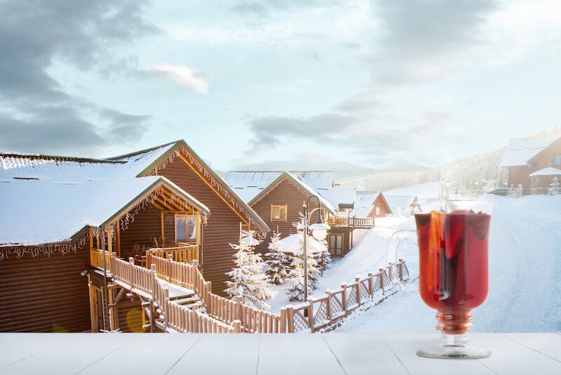 enjoy a vin chaud in your catered ski chalet