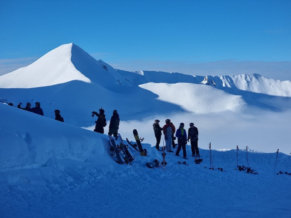 The view from Bansko ski resort peak