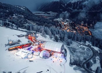 Sunice music festival in St Moritz, Switzerland