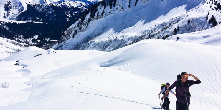 Tom enjoying Splitboarding in the French Alps