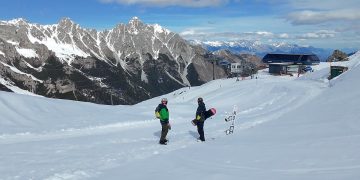 A great view of the Schlick 2000 ski resort landscape
