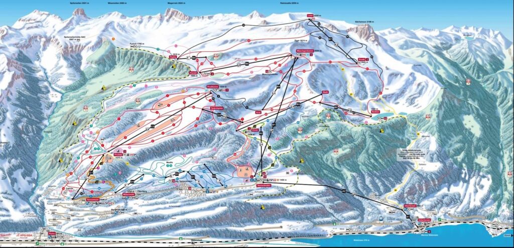 Flumserberg piste map 