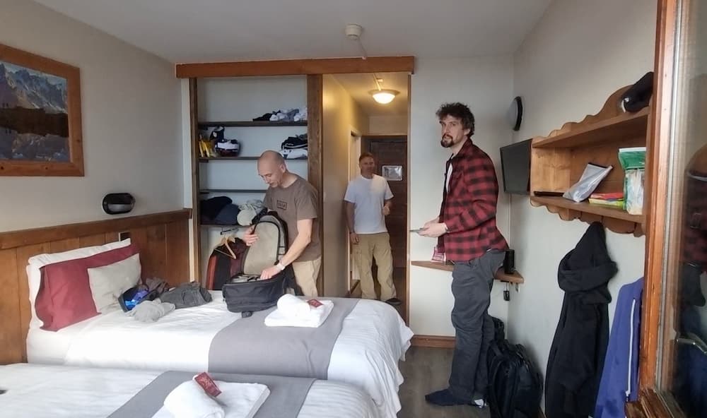 Our room at Hotel Rhododendrons in La Plagne