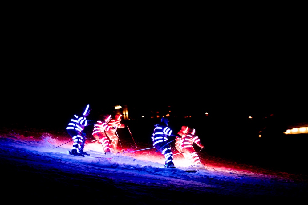 The Red Ski show is a popular event in Les Gets this winter